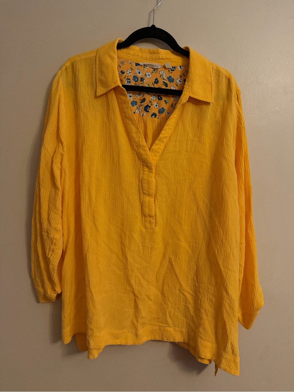 Bright Orange Women’s V-Neck Tunic Top